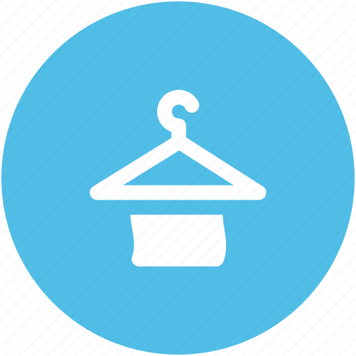 Bathing, hanged towel, hanger, shower, towel, towel on hanger, wiping towel icon - Download on Iconfinder