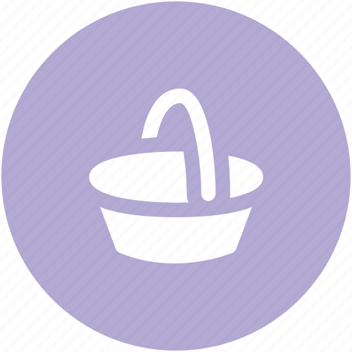 Basket, bucket, food basket, hotel basket, pail, shopping basket icon - Download on Iconfinder