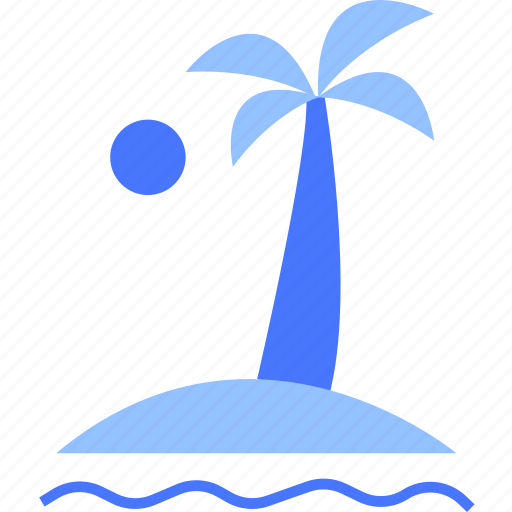 Beach, holiday, palms, summer, travel, vacation icon - Download on Iconfinder