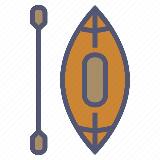Boat, boating, canoe, paddle, recreation, rowing, water icon - Download on Iconfinder