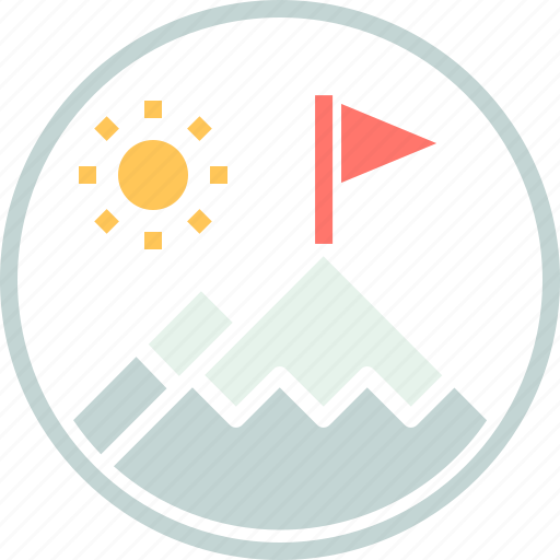 Landscape, mountains, scenery, snow, summer, tourism, vacation icon - Download on Iconfinder