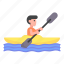 canoe, kayak, kayaking, people, rafting, sports, transportation 