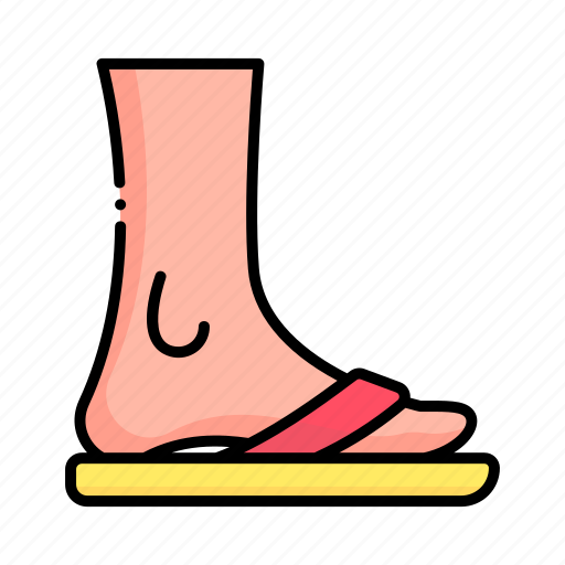 Fashion, flipflops, footwear, sandasl, slippers, summertime, wear icon - Download on Iconfinder