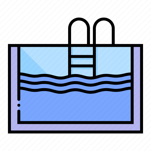 Ladder, pool, sports, summertime, swim, swimming, water icon - Download on Iconfinder