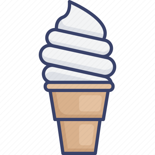 Cone, cream, dessert, food, ice, sweets icon - Download on Iconfinder