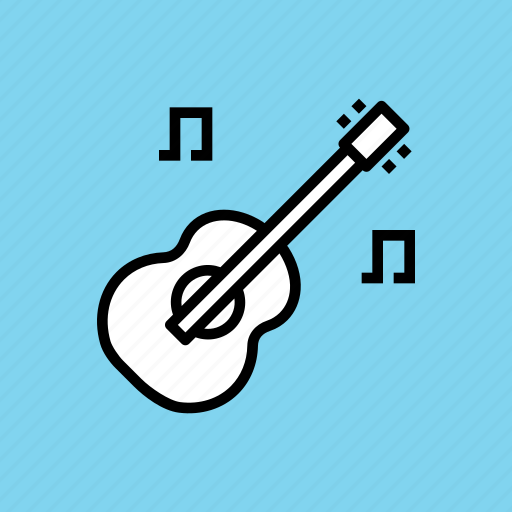 Concert, guitar, instrument, music, musical, picnic, hygge icon - Download on Iconfinder