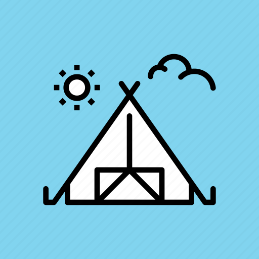 Camp, camping, hiking, holiday, outdoors, tent, vacation icon - Download on Iconfinder