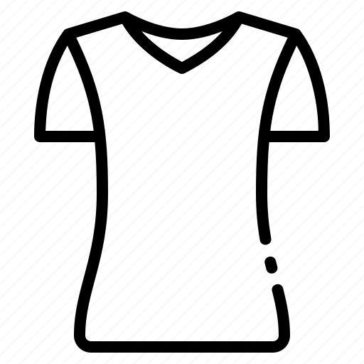Clothes, fashion, shirt, t shirt, t-shirt, tshirt, v-neck icon - Download on Iconfinder
