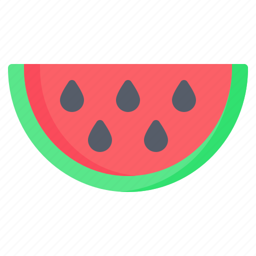 Food, fruit, melon, slice, summer, sweet, watermelon icon - Download on Iconfinder
