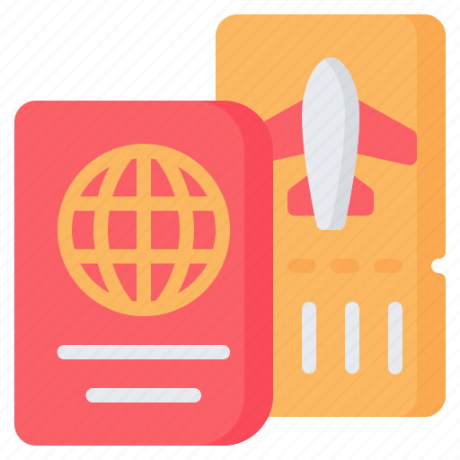 Airport, boarding, document, pass, passport, ticket, travel icon - Download on Iconfinder