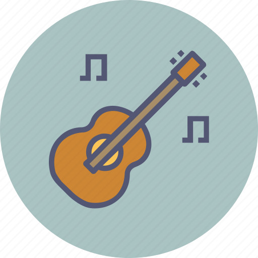 Concert, guitar, instrument, music, musical, picnic, play icon - Download on Iconfinder