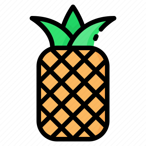 Food, fresh, fruit, pineapple, summer, sweet, tropical icon - Download on Iconfinder