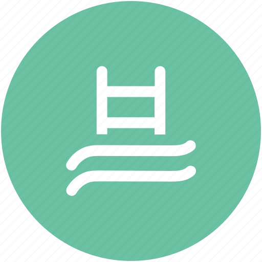 Pool ladders, pool stairs, pool steps, sea ladder, swimming ladder, swimming pool icon - Download on Iconfinder