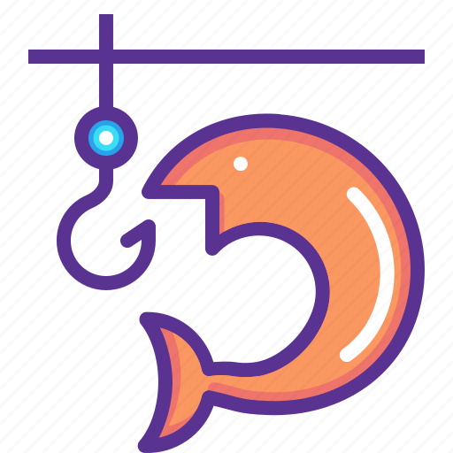 Camping, fish, fishing, holiday, hook, vacation, water icon - Download on Iconfinder