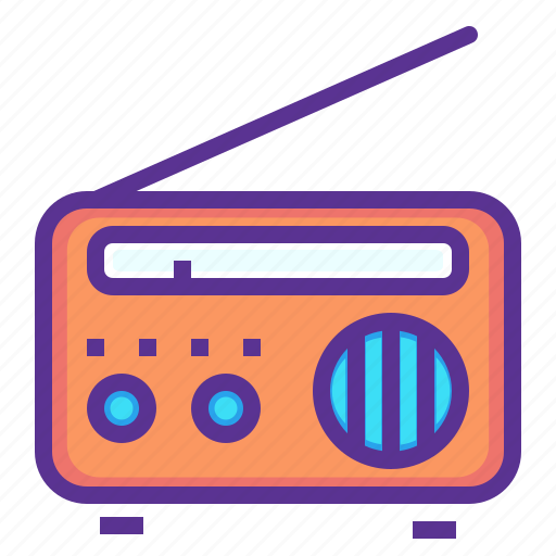 Communication, device, fm, listen, media, radio, songs icon - Download on Iconfinder