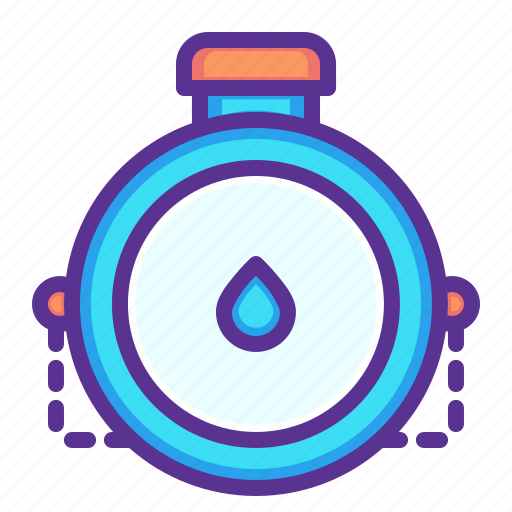 Bottle, canteen, drink, flask, outdoors, travel, water icon - Download on Iconfinder