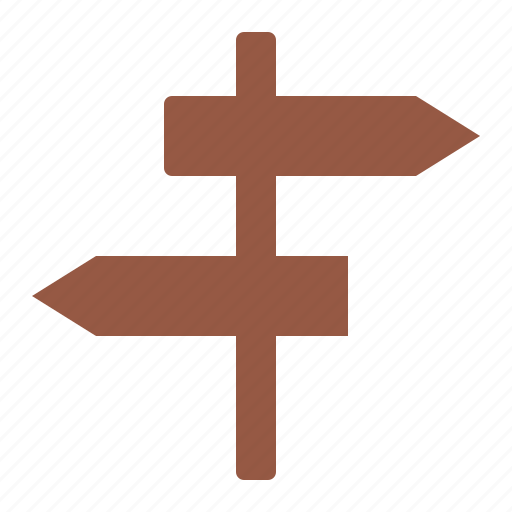 Arrow, direction, left, navigation, right, roadsign, signpost icon - Download on Iconfinder