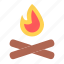 bonfire, burn, camping, fire, flame, hot, light 