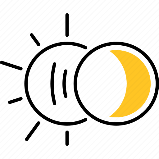 Moon, eclipse, sun, summer icon - Download on Iconfinder