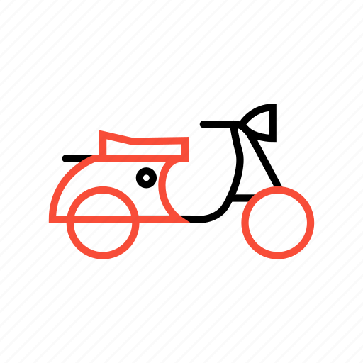 Scooter, motorcycle, motorbike, transport, vehicle, travel, automobile icon - Download on Iconfinder