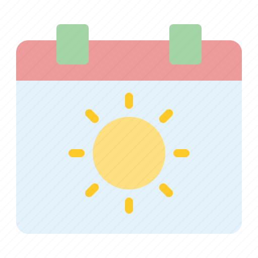 Summer, calendar, date, schedule icon - Download on Iconfinder
