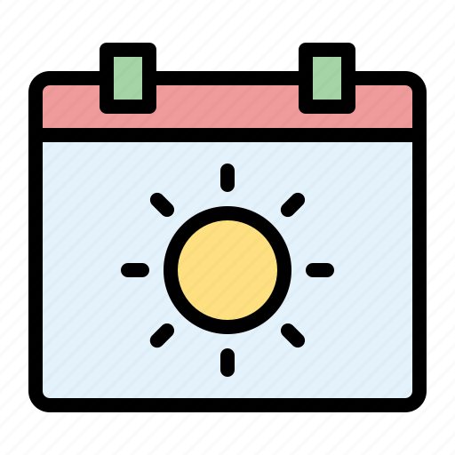 Summer, calendar, date, schedule, beach, event icon - Download on Iconfinder
