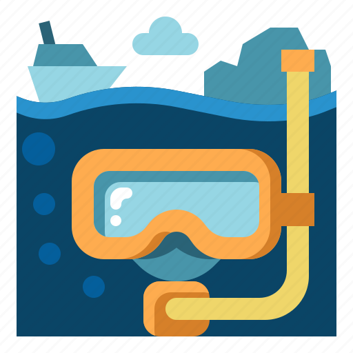 Diving, snorkel, scuba, summertime, dive, snorkeling, ocean icon - Download on Iconfinder
