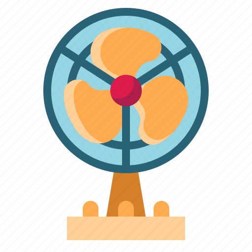 Fan, air, conditioner, cooling, ventilation, furniture, household icon - Download on Iconfinder