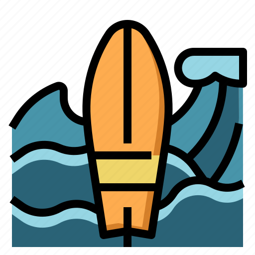 Surfboard, surf, equipment, surfing, summer, sports, beach icon - Download on Iconfinder