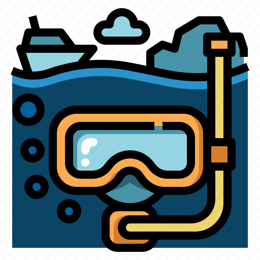 Diving, snorkel, scuba, dive, snorkeling, ocean, fish icon - Download on Iconfinder
