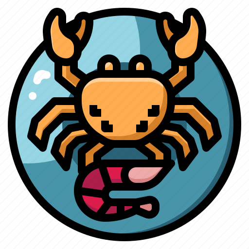 Seafood, food, and, restaurant, dish, crab, cuisine icon - Download on Iconfinder