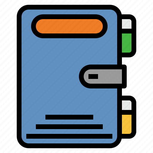 Diary, notebook, stationery, document, note icon - Download on Iconfinder