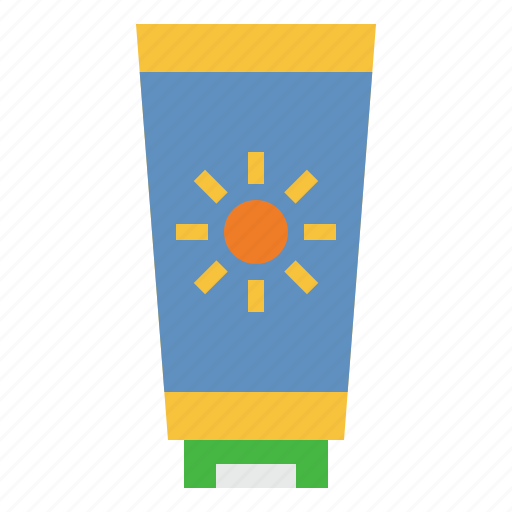 Sunscreen, sunblock, lotion, cosmetic, sun cream icon - Download on Iconfinder