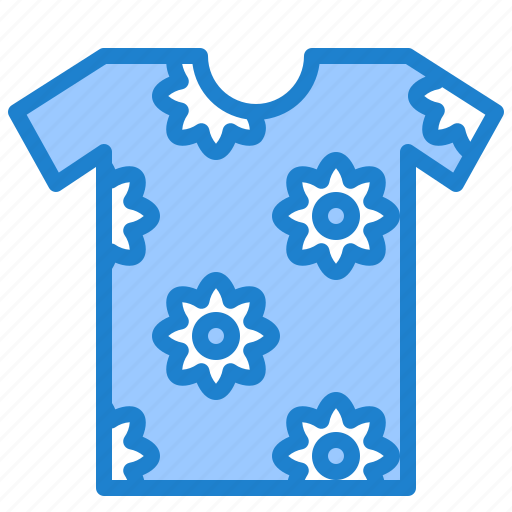 T, shirt, cloth, flower, summer icon - Download on Iconfinder