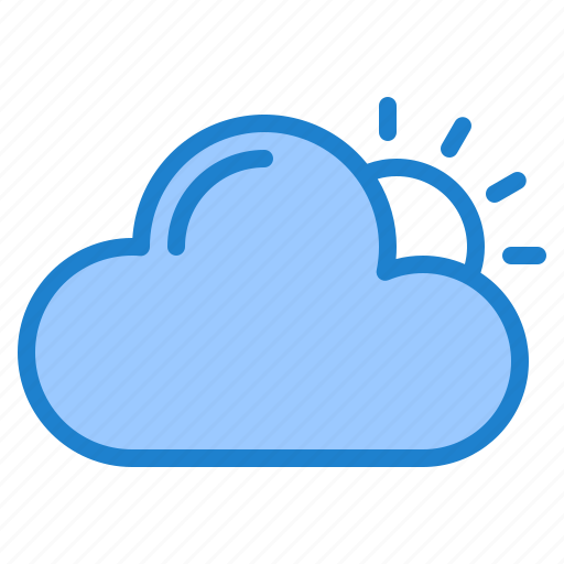 Cloudy, cloud, sun, summer, weather icon - Download on Iconfinder