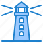 lighthouse, guide, tower, navigation, direction 