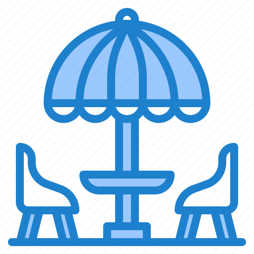 Umbrella, armchair, deck, shop, summer icon - Download on Iconfinder