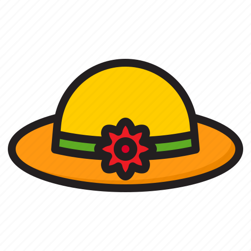 Hat, flower, cloche, fashion, woman icon - Download on Iconfinder