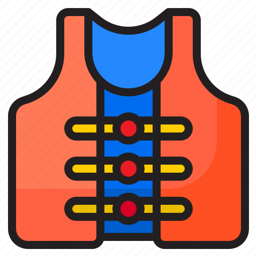 Lifeguard, life, jacket, saver, vest, security icon - Download on Iconfinder
