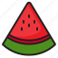 watermelon, fruit, tropical, food, slice 