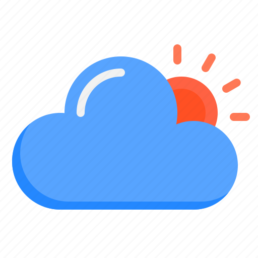 Cloudy, cloud, sun, summer, weather icon - Download on Iconfinder