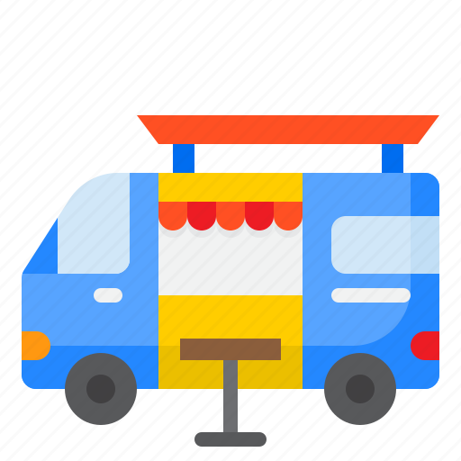 Food, truck, fast, street, van, restaurant icon - Download on Iconfinder