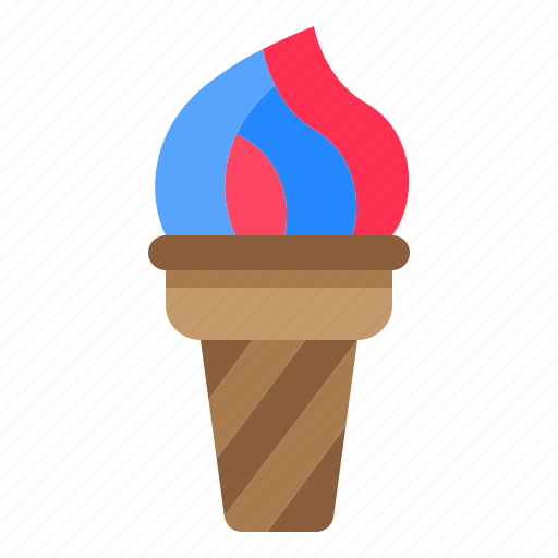 Ice, cream, cone, dessert, food, sweet icon - Download on Iconfinder