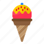 ice, cream, cone, sweet, dessert, food 