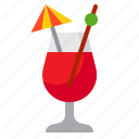 orange, juice, drink, umbrella, beverage, cocktail