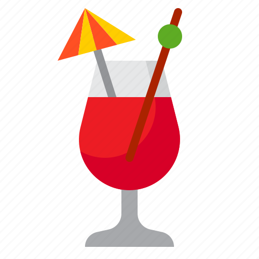 Orange, juice, drink, umbrella, beverage, cocktail icon - Download on Iconfinder