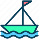 summer, boat, ship, watercraft, sea