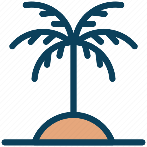 Summer, island, beach, palm, tree icon - Download on Iconfinder