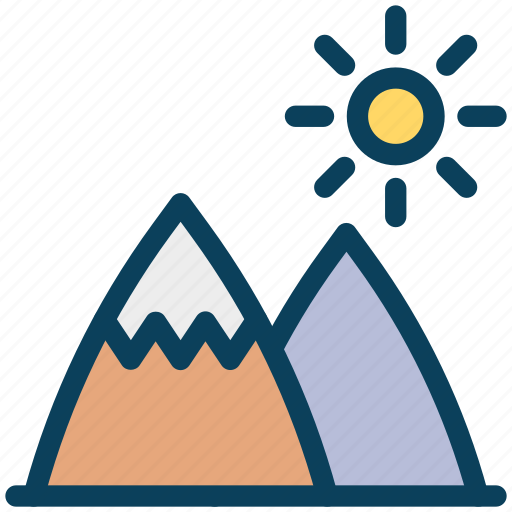Summer, mountains, sun, park, forest icon - Download on Iconfinder