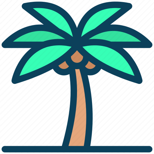 Summer, island, beach, palm, tree icon - Download on Iconfinder
